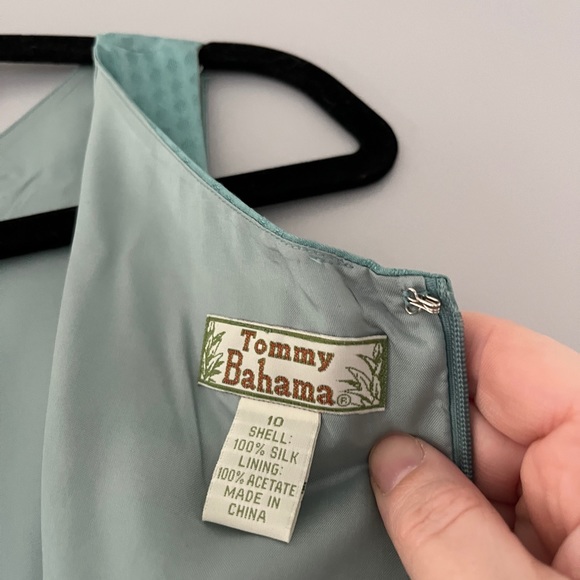 Tommy Bahama blue floral print silk maxi dress size 10 - Picture 5 of 5